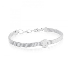 TOUS Sterling Silver Sweet Dolls Mesh Bear Bracelet