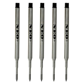 UK Seller! Sets of Pen Refills Compatible with Sheaffer K Ballpoint Pens. Medium Point Ballpoint Soft Roll Refill for (5 Black Ink Refills)