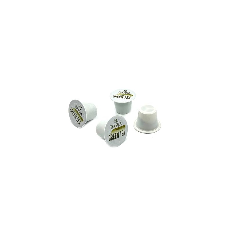 Green tea pods compatible with Nespresso OriginalLine, single-serve tea capsules