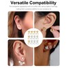 12 Pack Heart Silicone Earring Backs, Soft Clear Rubber Earring