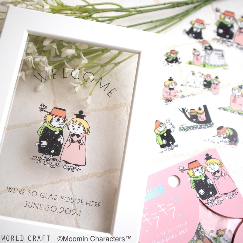 WORLDCRAFT MOKFS-116 Moomin Sparkling Flake Seal, Aurora Foil, Krotte Yule