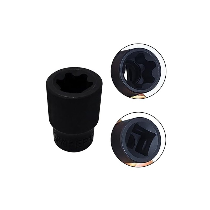 JEUCLEL EP Socket EP14, 3/8” drive Female External E-Torx Plus