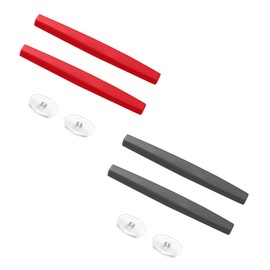 Replacement Earsocks & Nosepieces Rubber Kits for Oakley Probation OO4041/Felon/Inmate Sunglasses - Gray + Red