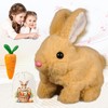 LAPUOTSP My Realistic Bunny Toy,Interactive Bunny Realistic Bunny - Jumping,