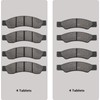 ZICOO Front and Rear Brake Pads for Can Am Maverick
