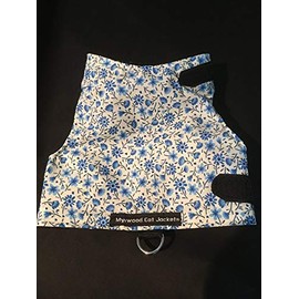 Mynwood Cat Jacket/Harness Patterned Fabrics for Kittens or Adult Cats (vintage floral, Kitten)