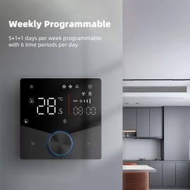 Central Conditioning Thermostat, Conditioner Temperature Controller Programmable Cooling System Thermostat Control for House (BAC-009AL)