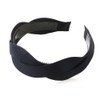 JewelVOX Hair Accessories, Headband Cross, Wave, Twist, Wide, Black