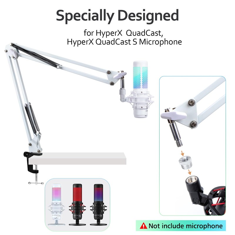 For HyperX Quadcast S Boom Arm - Upgraded Mic Arm