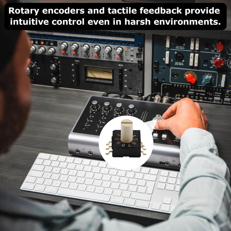 ZFRITP 1 Piece Switch Rm3haf-10 Rotary Encoder Switch with Handle