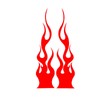 SUNTRADE 10 x Car Flame Shape Sticker for Motorcycles, Car