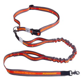 JC HOUSE Hands Free Dog Leash with Waist Belt Lifetime Replacement, Dual Handle Bungee Leash for Running, Jogging, Hiking and Walking, for Medium and Large Dogs 5518