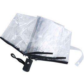 NILSTOREY - Paraguas transparente para mujer, paraguas de burbujas transparentes, apertura y cierre automático, paraguas transparente de cúpula de viaje para mujeres, niñas, niños, lluvia, vientos