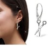 Scissors French Hook Earrings 925 Sterling Silver Women's Earrings Hairdressing