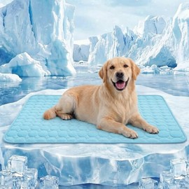 SISROL Dog Cooling Mat Cats Arc-Chill Q-Max 0.4 Wash Non-Slip Cooling Pad