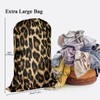 Swono Laundry Bag Drawstring Closure Classic Leopard Print Exotic Safari