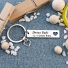 Yeeaulpa Drive Safe Keychain Valentines Christmas Birthday Gift for Him