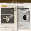 TETOTE Brushed Nickel Bathroom Mirror 24" x 30" Rectangle Beveled