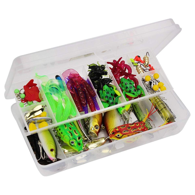Pure Vie Fishing Topwater Lures Kits Mixed Universal Artificial Soft