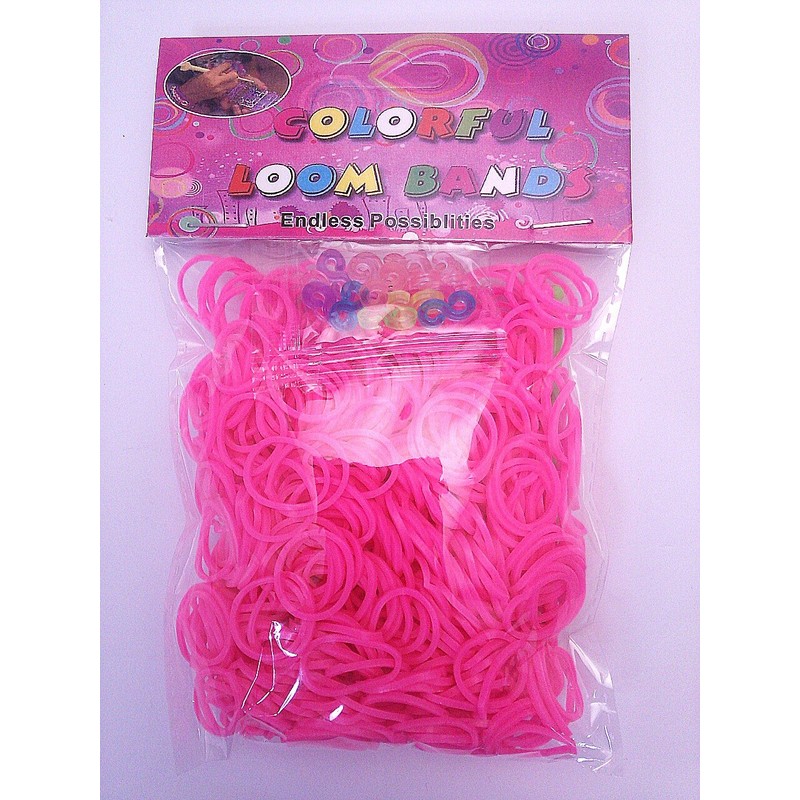 Loom Bands Refill Pack Select Color Pink 600 Count 12