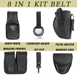KDKDXV Tactical Police Duty Utility Belt-Security Guard Belt Nylon Law Enforcement Military Equipment System Belt inner & outer belt