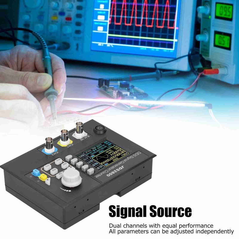 JDS2800-60MHz Function Signal Generator 2.4in LCD DDS Dual Channel Signal