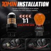 AUIMSOCO For 2001-2004 Toyota Tacoma 3157 Amber LED Front Turn