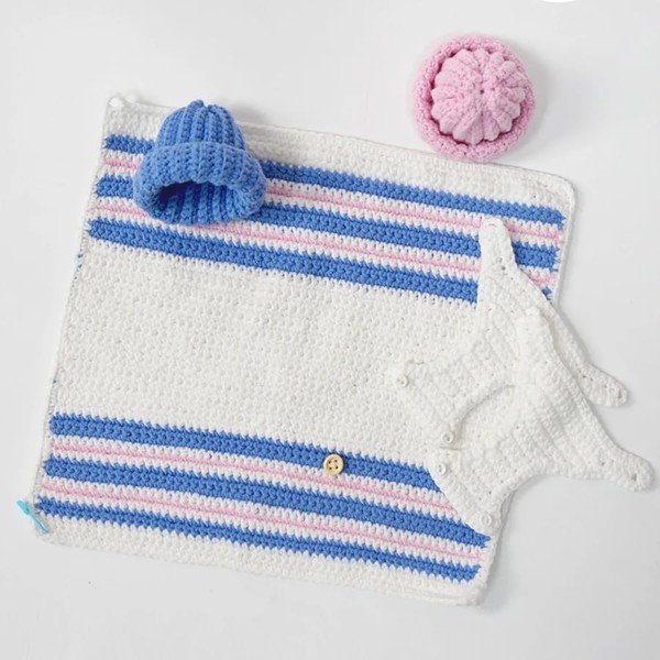 Mire & Mire 5 Pc Baby Doll Accessories Set -Knitted