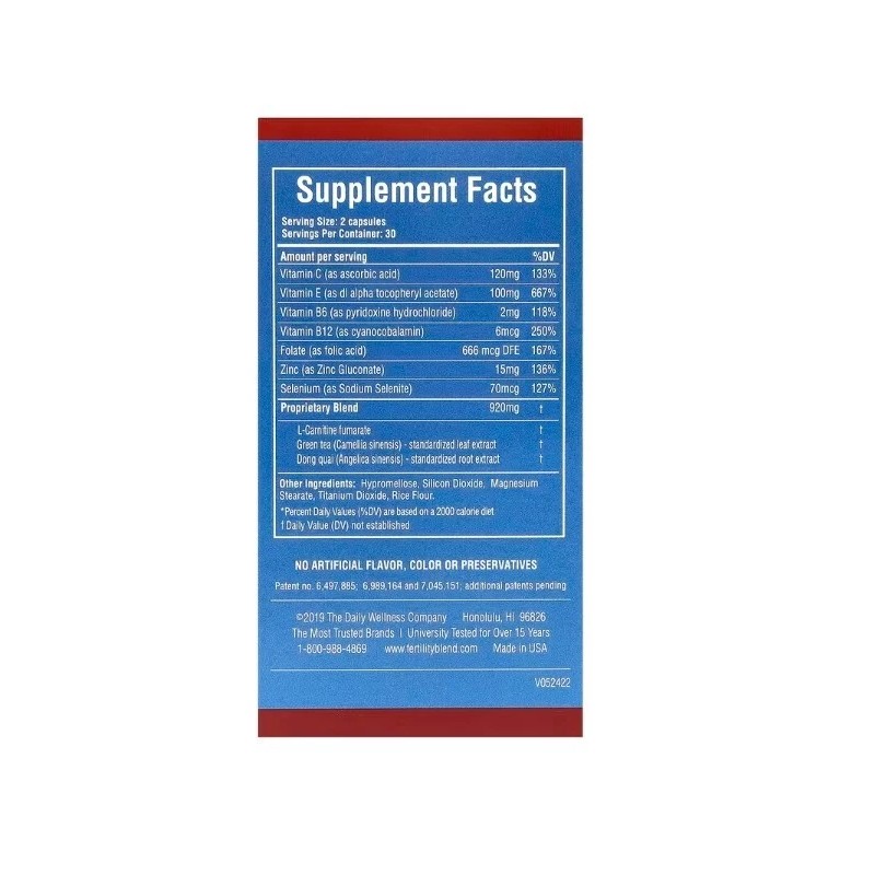 Daily Wellness Company, Fertility Blend for Men, 60 Veggie Capsules