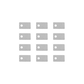 0.2MM Guitar Saddle Shims Bridge Shim Set (12 pcs) for Tremolo, Compatible with Floyd Rose, Electric Guitar Setup, Saddle Height Adjustment, Guitar Maintenance Tools