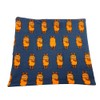 Schal aus Baumwolljersey mit der Maus auf dunkelblau, verschiedene Formen: