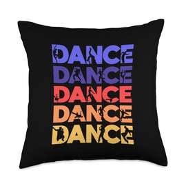 Dancewear For Every Dance Vintage Dancing Co. Vintage Steps in Tango Lessons for Dance Couples Throw Pillow, 18x18, Multicolor