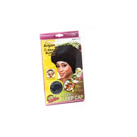 Super Jumbo Satin Sleep Cap with Argan Olive Oil Treated