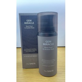 The Saem Gem Miracle Black Pearl O2 Bubble Mask 105g / 더샘 젬 미라클 블랙 펄 오투 버블 마스크 105g