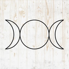 6 in Moon Sticker - Moonlight Night Phase Planet Lunar Full Eclipse - Vinyl Decal for Wall Car Home Bike Bottle Phone Laptop DWSV2379