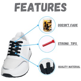 E EGART Flat Trainers Shoelace, 8mm Wide Shoe Lace for Sneakers, Premium Trainer Shoe String, Replacements for Athletic Sport Shoelaces (White, 160 CM)