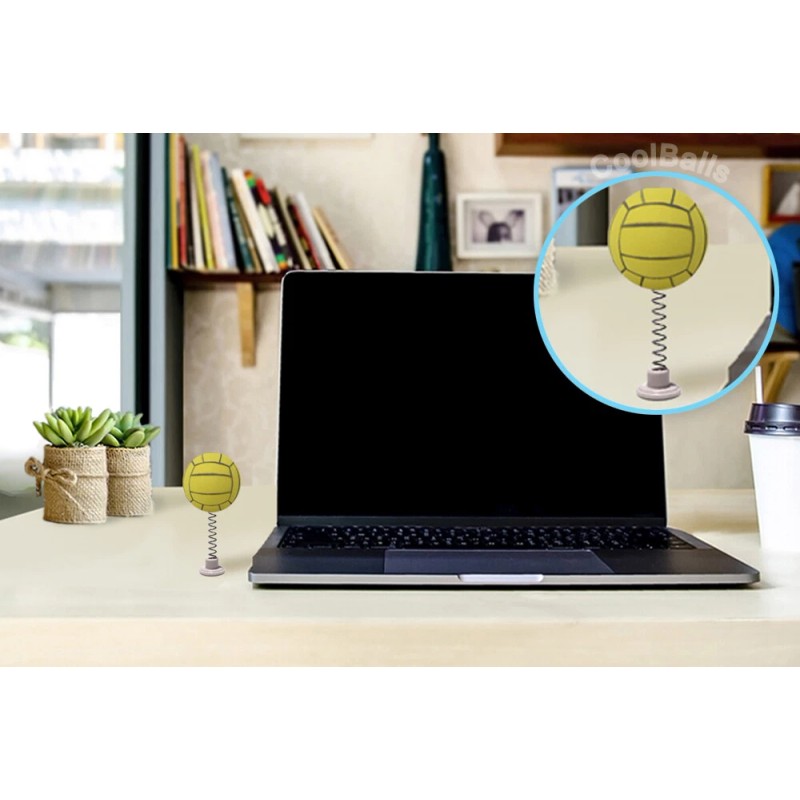 **Rare** Coolballs Volleyball Car Antenna Topper / Auto Dashboard Accessory