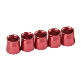 HISTAR 5Pcs Golf Tip Ferrules Rings Aluminum Multi Color for 0.370 Iron Shafts (Red)
