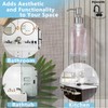 Fonveth Clear Glass Soap Dispenser with Brushed Nickel Pump, 10