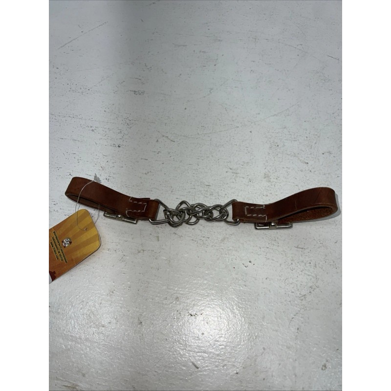 Tough 1 New Tough 1 Brown Leather Flat Curb Chain