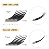 Individual Eyelashes, Volume Eyelashes, D-0.15, 8–15 mm Mix Eyelash Extensions,