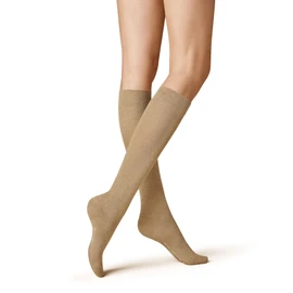 KUNERT Fly&Care® Women's Knee Socks Support Class III Effective Support 30 Denier, Beige-mel. 8320