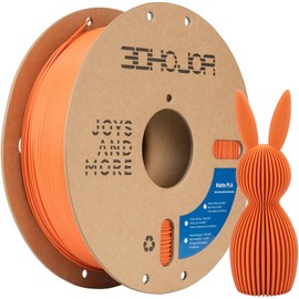 3DHoJor Matte PLA Filament 1.75mm, Upgrade 1kg Cardboard Spool PLA Filament 1.75 PLA 3D Printing Filament, Print with Most 3D Printers Using 3D Filament-Tangerine