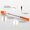 29 gauge 1cc 1/2 in(13mm) syringes with Needle,Pack of 50