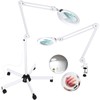 10X Magnifying Glass with Light and Stand, Real Glass Lens,