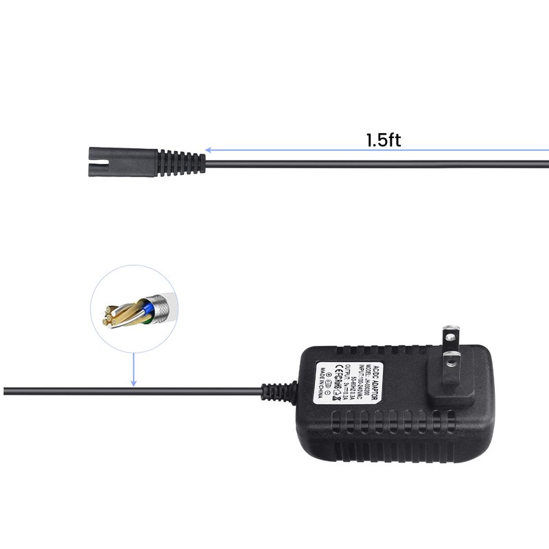 Charger Replacement for Waterpik Water Flosser WP360W WP462 WP450, Power