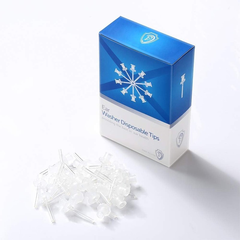 30 Pack Disposable Tips for Ear Washer, Replacement Ear Washer