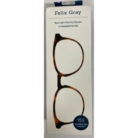 Felix Grey (NEW) Felix Gray - Roebling +1.5 Strength Blue Light Reader Glasses with Case