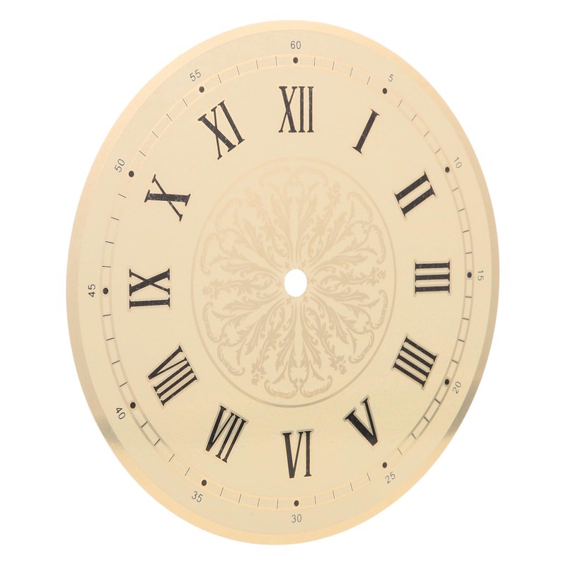 Operitacx 2pcs DIY Clock Dial Replacement Reusable Aluminum Round Dial
