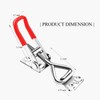 6 Pack Toggle Latch Clamp 4001，Adjustable Pull Latch, 330Lbs Holding